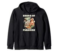 Sound of Paradise. Feel the Island Vibe. Zip Hoodie