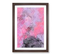 Sound of The World in Abstract Framed Print | A2 Walnut Framed Wall Art | Ready to Hang | Abstract Map Picture | Living Room Bedroom Lounge Office