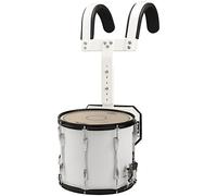 Sound Percussion Labs Marching Snare Drum with Carrier 13 x 11 in. White