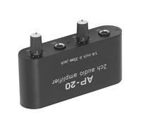 Sound Preamplifier, Balanced Input Circuit, 2 Channel Amplification, Separate Gain Adjustments, Single Ended 6.35mm Port, DC 5V-12V Ideal for Various Sound Needs