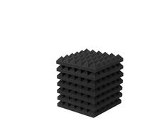 Sound Proof Foam Panels 24 Packs Acoustic Foam Panels Pyramid 2" X 12", Soundproofing Noise Cancelling With 120 PCS Double-Side Adhesive for Home, Studio