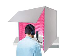 Sound Proof Foam Panels, Isolation Shield, Recording Booth, Acoustic Foam Panels, Home Studio, for Recording, conference, broadcasting microphone, Vocal Audio Music Recording, 80*80*80CM ( Color : Re