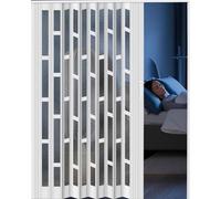Sound Proof Folding Door, Aluminum Retractable Screen for Noise Reduction, Ideal for Bedroom Bathroom Kitchen as Room Divider