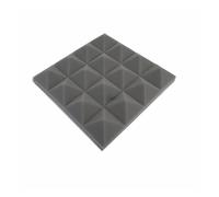 Sound Proof Panels 1PC 25x25x5CM Studio Acoustic Foam Pyramid Soundproof Sound Absorption Noise Insulation Treatment Panels For KTV Office(GRAY)