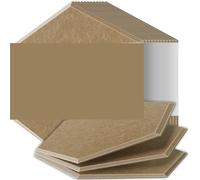 Sound Proof Panels High Density Flame Resistant Absorb Noise Eliminate Echoes(04 Dark Brown,18 Pcs,1.2cm Medium Density)