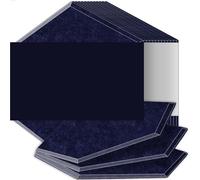 Sound Proof Panels High Density Flame Resistant Absorb Noise Eliminate Echoes for Home Office(24 Dark Cyan,12 Pcs,1.2cm Medium Density)