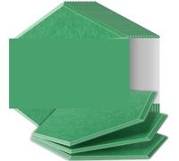 Sound Proof Panels High Density Flame Resistant Absorb Noise Eliminate Echoes for Home Office(38 Gemstone Green,12 Pcs,0.9cm Medium Density)