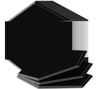 Sound Proof Panels High Density Flame Resistant Absorb Noise Eliminate Echoes for Sound Absorbing Panels(32 Black,6 Pcs,0.9cm Medium Density)