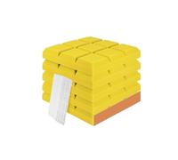 Sound Proofing Panels 6/12/24 Pcs Acoustic Foam Panels Home Studio Room Doors Self-adhesive Wall Soundproof Padding Decoration(Yellow,12 Pcs,Medium Density)