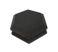 Sound Proofing Panels 6/12Pack Hexagonal Acoustic Foam Retardant Studio Noise Insulation Sound Absorption Treatment Panels 2 Inches Thickness(Black,12PACK)