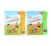 Sound Reading Books, Bilingual Word Learning Materials, Educational Toy with Sturdy Panel, Interactive Utility with Refined Coating, 9.84in Sound-Enabled Study Aid for Children Family Activities