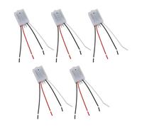 Sound Sensor Switch for Indoor Function 220v Ac from 180 to 265v 50/60hz Light Sound Dual Control Ip44 Rated V0 Flame-Retardant Housing from 30 to 45s Delay 180° Sensing Range 5-Pack