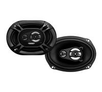 Sound Storm Laboratories SSL EX369 6x9 300W 3-Way Stereo Speakers with 4 Ohm Impedance Pair, Poly Injection Woofer Cone, and Rubber Surround, black