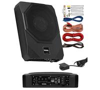 Sound Storm Laboratories US10K Amplified Car Subwoofer - 1000 Watts Max Power, Low Profile, 10 Inch Subwoofer, 8 Gauge Installation Included. Great For Vehicles That Need Bass But Have Limited Space