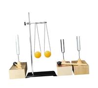 Sound Teaching Set Featuring Double 440Hz Tuning Forks and Wooden Box for Physics Labs Education Educational Resonance Tuning Fork Set