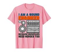 Sound Technician Music Tech - I am a Sound Engineer T-Shirt, Men, Pink, Small