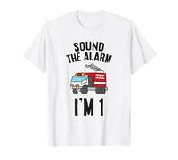 Sound The Alarm I'm 1 Fire Engine Fire Truck T-Shirt