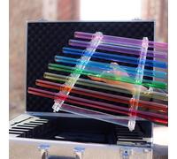 Sound Therapy Crystal Harp, 8 Note CDEFGABC Quartz Healing Instrument with Carrying Box for Meditation, Chakra Alignment, Sound Therapy B-432hz