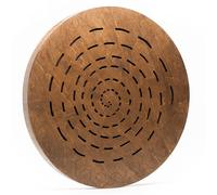 Sound Therapy Tool "Water-Fall Disk" 20 inch | Powerful Ocean Sound | Wooden Rain Drum | Long and Soft Relaxing Sound | 100% Handmade from Natural Wood