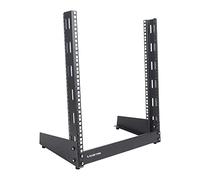 Sound Town 12U 2-Post Desktop Open-Frame Rack, for Audio/Video, Network Switches, Routers, Patch Panels (ST2PF-12LW)