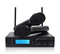 Sound Town 200-Channel Professional UHF Wireless Microphone System with 2 Handheld Mics, for Church, Business Meeting, Outdoor Wedding and Karaoke