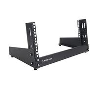 Sound Town 4U 2-Post Desktop Open-Frame Rack, for Audio/Video, Network Switches, Routers, Patch Panels (ST2PF-4LW)