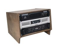 Sound Town DIY 6U Angled Desktop Turret Studio Rack with Solid Baltic Birch Plywood, Weathered Brown, Assembly Required (SDRK-Y6SLB)