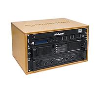 Sound Town DIY 6U Studio Rack with Solid Baltic Birch Plywood, Golden Oak, Assembly Required (SDRK-Y6)