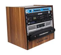 Sound Town DIY 8U Studio Rack with Furniture Grade Walnut Laminate (SDRK-8WN)