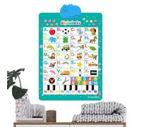 Sound Wall Phonic Chart,Language Art Chart for Kids,Colorful Sound Poster Wall Chart - Electronic Phonics Poster with Rich Patterns for Kids Learning Poster Boy Girl