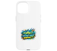 Sound Wave Impact Audio Energy Pulse Graphic Case for iPhone 15