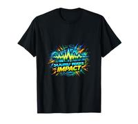 Sound Wave Impact Audio Energy Pulse Graphic T-Shirt