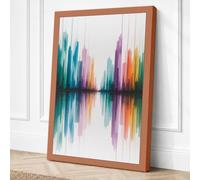 Sound Wave Spectrum Modern Canvas Wall Art Print 30x20 Inch (76 x 51 cm)