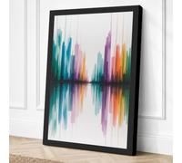 Sound Wave Spectrum Modern Canvas Wall Art Print 30x20 Inch (76 x 51 cm)
