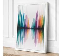 Sound Wave Spectrum Modern Canvas Wall Art Print 30x20 Inch (76 x 51 cm)