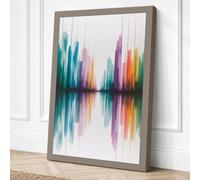 Sound Wave Spectrum Modern Canvas Wall Art Print 30x20 Inch (76 x 51 cm)