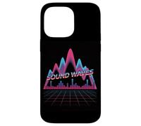Sound Waves Retro Synthwave Audio Equalizer Case for iPhone 14 Pro Max