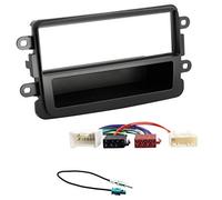 Sound-way 1 Din car stereo fitting kit fascia compatible with DACIA Duster Sandero 2012-2017