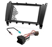 Sound-way 2 DIN Car Radio Frame Fascia for Mercedes Benz