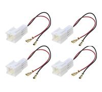 Sound-way 4 X Adaptor Plug Cables For Loud Speakers compatible with Dacia/Nissan