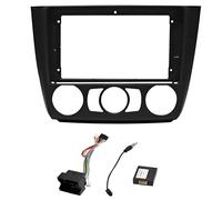 Sound-way - 9" inch dash car stereo facia radio adapter compatible with BMW 1-series E8 E82 E88 E87 manual clima - KA22-1029