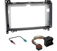 Sound-way - 9" inch dash car stereo facia radio adapter compatible with Mercedes Classe A(W169) / Classe B (W245) 2005-2011 / Vito/Viano - KA22-133