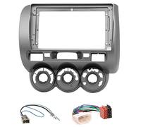 Sound-way - 9" inch double in dash car stereo fitting kit fascia adapter for Honda Fit, Jazz 2002-2008 (LEFT WHEEL) - KA22-464