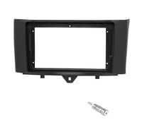 Sound-way - 9" inch in dash car stereo adapter mounting fascia kit for SMART ForTwo 2011-2017 - KA22-358