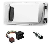 Sound-way Car Radio Mounting Kit with Brackets, Silver Grey, Compatible with Ford Focus, Mondeo, s-Max, C-Max, Galaxy, Kuga