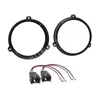 Sound Way Car Radio Speaker Installation Kit Speaker Adapter with 2 x Cable 16.5 cm Compatible with Fiat Panda