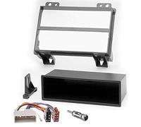 Sound-way Double DIN Car Radio Frame Installation Kit, 2 DIN Front Panel Frame, ISO Connector Cable, Antenna Adapter, compatible with FORD FIESTA, FUSION