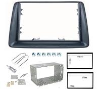 Sound-way - Double DIN Car Radio Frame Installation Kit, 2 DIN Front Panel Frame Stereo compatible with Fiat Panda (169) 2003-2012