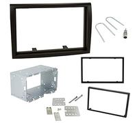 Sound-way Double DIN Car Radio Frame Installation Kit, 2 DIN Front Panel Frame with Metal Cage, Antenna Adapter, Release keys, compatible with Fiat Ducato, Citroen Jumper, Peugeot Boxer