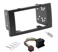 Sound-way Double DIN Car Radio Front Panel Frame, ISO Connector Cable, Antenna Adapter, Release keys, compatible with FORD Focus II, C-Max, S-Max, Fusion, Transit 2006-2011, Fiesta Galaxy 2006